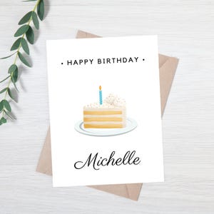 Carte de joyeux anniversaire | Carte de visite personnalisée | Carte d'anniversaire personnalisée | Jolie carte d'anniversaire