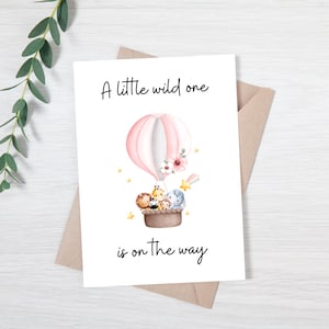 Carte de félicitations de bébé | Carte de grossesse pour future maman | Carte de fête de naissance | Carte Futurs parents | Vous attendez un bébé | Carte Nouveau-né