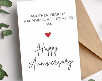 Anniversary Card for Husband | Anniversary Card for Wife | Girlfriend Anniversary Card |Boyfriend Anniversary Card| Happy Anniversary Card