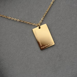 Initial Bar Necklace, Name Plate Necklace, Nameplate Necklace, Baby Name Necklace, Custom Word Necklace, Initial Necklace, Letter Necklace