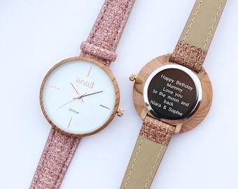 Personalized Engraved Watch, Groomsmen Gift, Minimalist Men's Watch