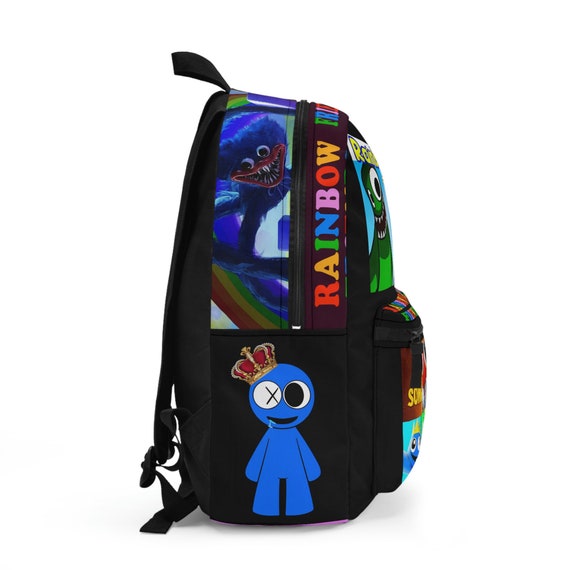 Rainbow Friends Blue Green Fabric Backpack 