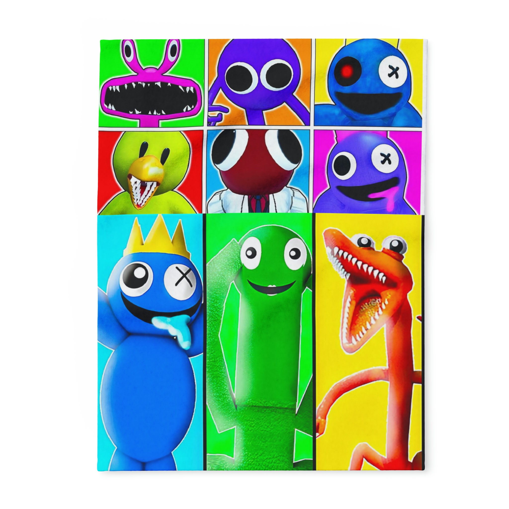 Discover Rainbow Friends Baby Blanket, Game Blanket