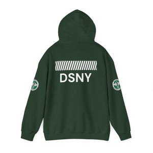 Sanitation Inspired Logo Hoodie | Patch Hooded Sweatshirt