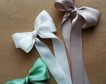 Satin Ribbon Bows: Pre-Tied Double Bow with Ties, Gift Wrapping
