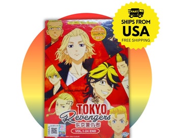 Tokyo Revengers Season 1 Anime DVD (Vol. 1-24 End) Eng Dubbed (Shipped From USA)