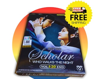 DVD koreanische Serie Scholar Who Walks The Night (Band 1-20 Ende) [Englische Subtitel & Alle Region] mit kostenlosen Versand