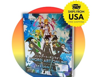 Sword Art Online Season 1-3 Complete Series Anime English Dubbed DVD
