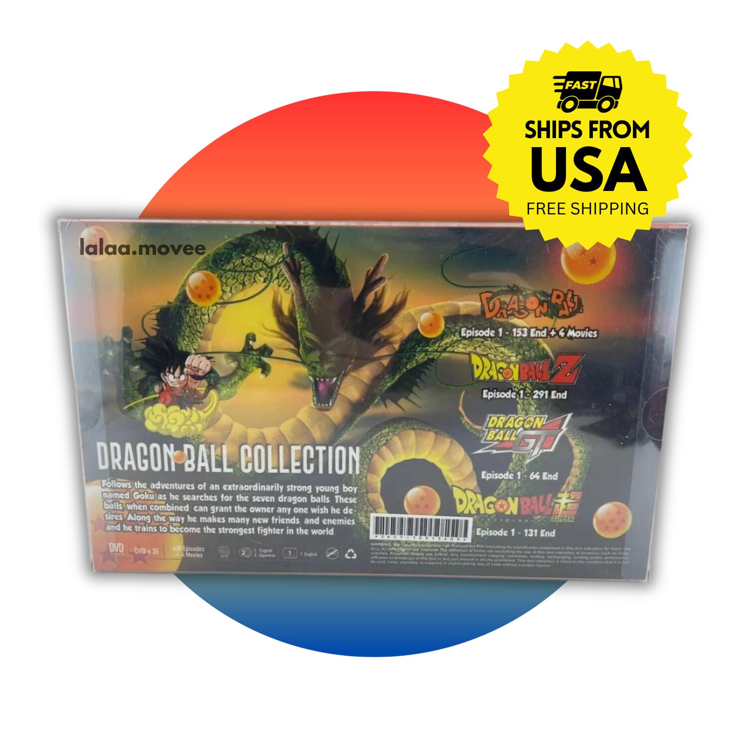 Dragon Ball Z+gt+super 639 Episodes Complete Collection TV
