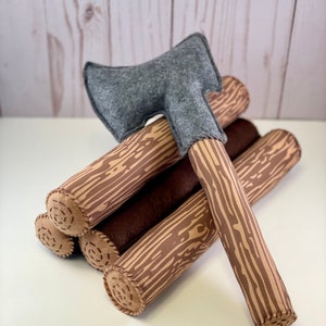 Lumberjack Axe & Logs