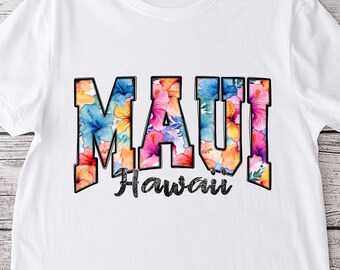 Hawaiian PNG sublimation printable - Maui hawaiia souvenir graphic art sublimation designs downloads for shirts