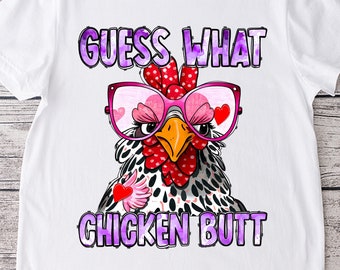 Kip png sublimatie ontwerp afdrukbaar - raad eens welk kippenkont grappig thema grappige png sublimatie ontwerpt downloads voor shirts.