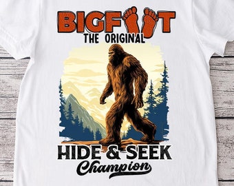 Bigfoot png Sublimation printable - sasquatch hide and seek champion sublimation designs downloads for shirts