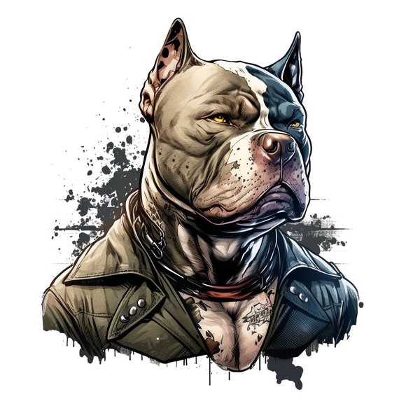 American Bully Png Pet Design Animal Portrait Dog Picture -  in 2023
