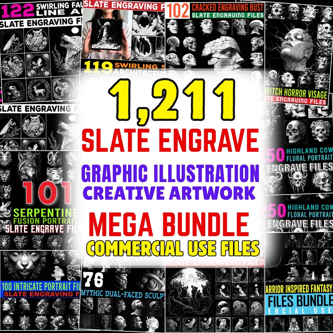 Graphic Illustration Mega Bundle Pack | Creative Artwork for Commercial ...