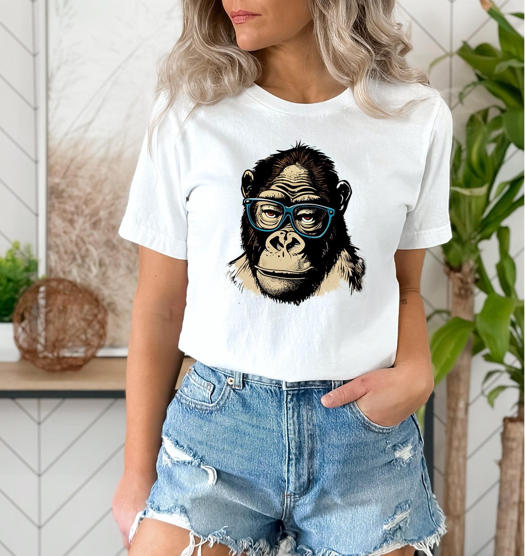 Geek Nerd GORILLA PNG Sublimation Design Shirt Mugs - Etsy