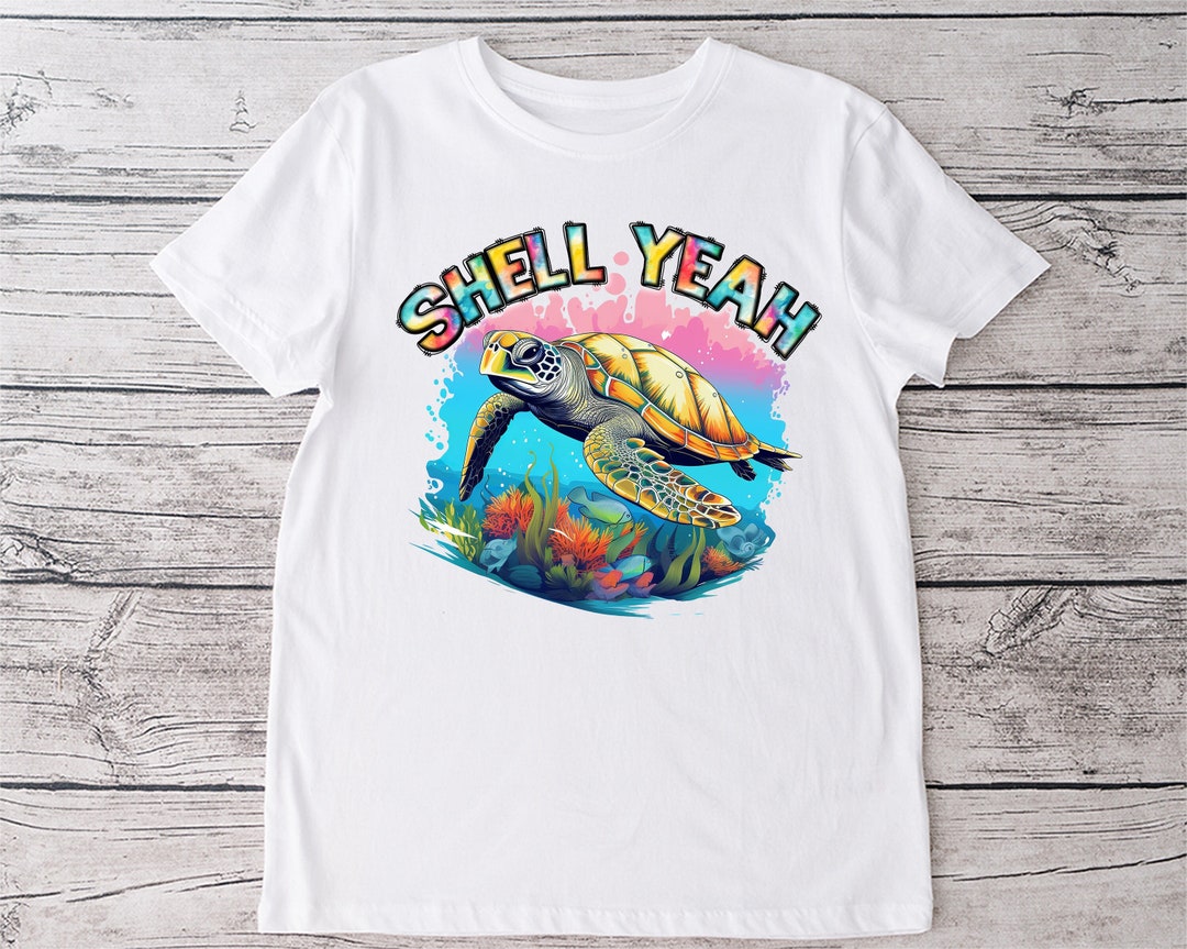 Sea Turtle PNG Sublimation Printable Shell Year Colorful - Etsy