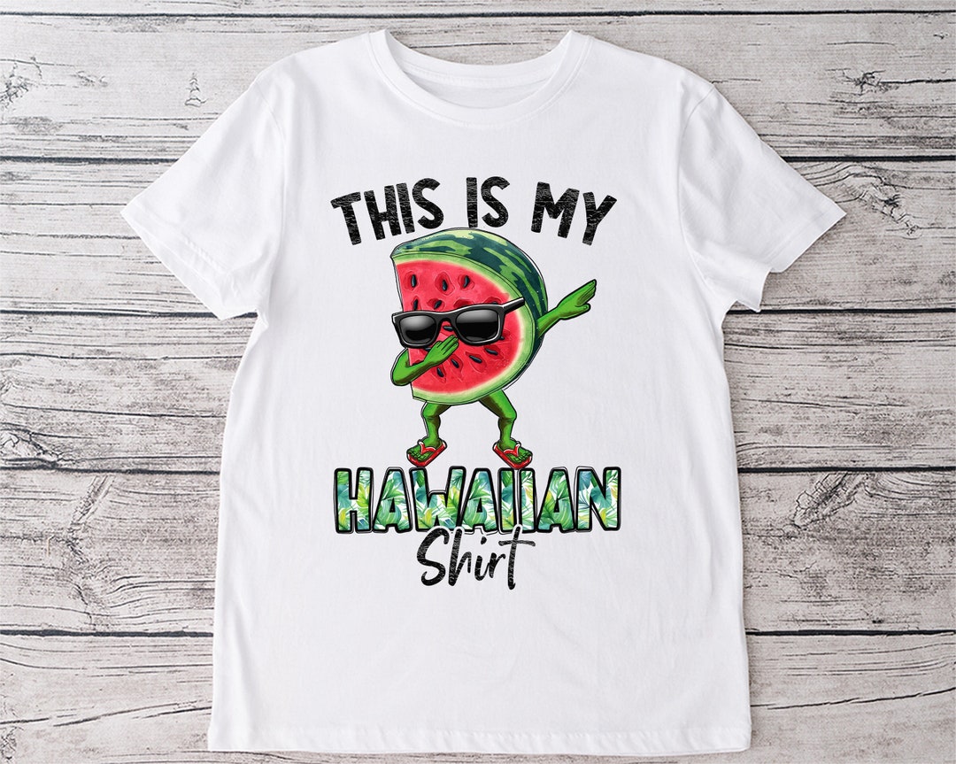 Hawaiian Sublimation PNG Dabbing Watermelon Wearing Etsy Hawaiian Sublimation PNG Dabbing Watermelon Wearing Etsy