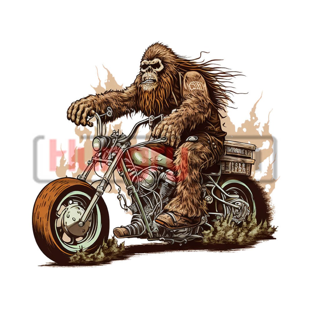 Sasquatch Riding Zebra Bigfoot PNG Sublimation Design With Sasquatch Riding a Classic ...