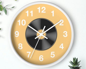 Vinyl record collector clock , vinyl wall decor, records for wall, record clock, wall clock, wall decor, man cave clock