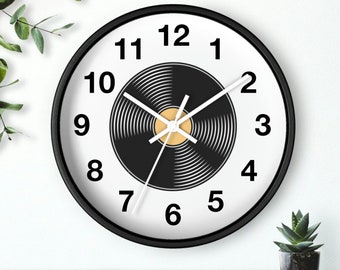 Vinyl record collector clock , vinyl wall decor, records for wall, record clock, wall clock, wall decor, man cave clock