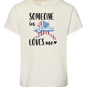 Personalized State Pride Baby Shirt • Natural Color Clothing • Perfect Gift for Little Travelers • Printed in USA • Custom State Toddler Tee