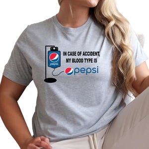 Pepsi Cola Shirt: Funny Retro Soda Design - Unisex Crewneck Tee