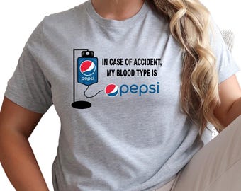 Pepsi Cola Shirt: Funny Retro Soda Design - Unisex Crewneck Tee