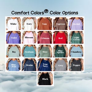 a collage of different colors of shirts
