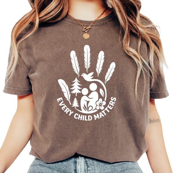 Every Child Matters Shirt: Orange Graphic - Soft Cotton Tee