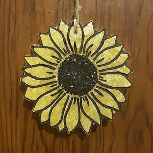 Sunflower Car Freshie, air freshener, sun, flower