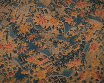 Tissu en soie Kimono, Kimono en soie japonais vintage des années 80, pour la couture, le matelassage,  Expédié depuis la France #17014L