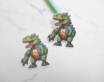 Dinosaur Sticker, Cute Vinyl Dino Decal, Roar-some Vinyl Sticker, Kids Laptop & Water Bottle Sticker