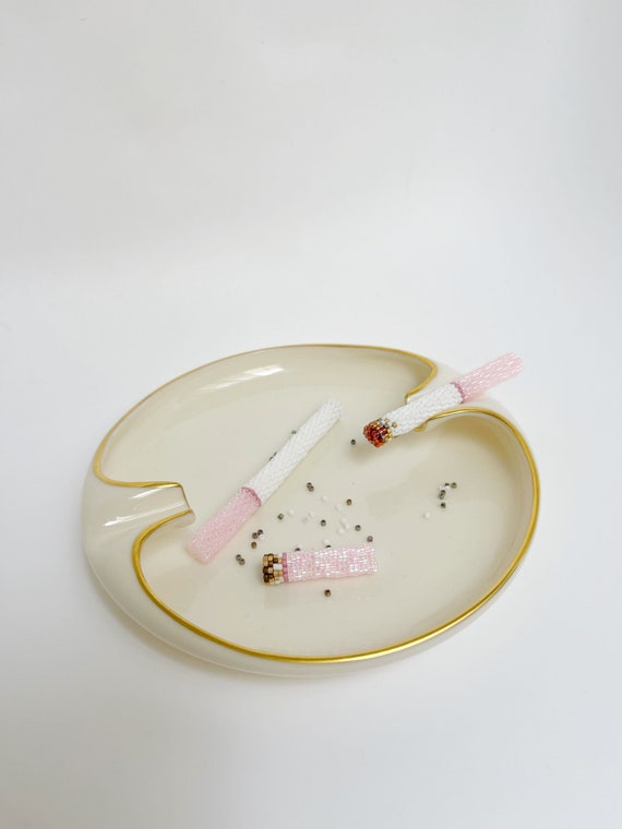 cigarette rim price Colorful Beaded Cigarette Set | Artwork, Charm, Unique, Quirky, Sculpture,  Beadwork