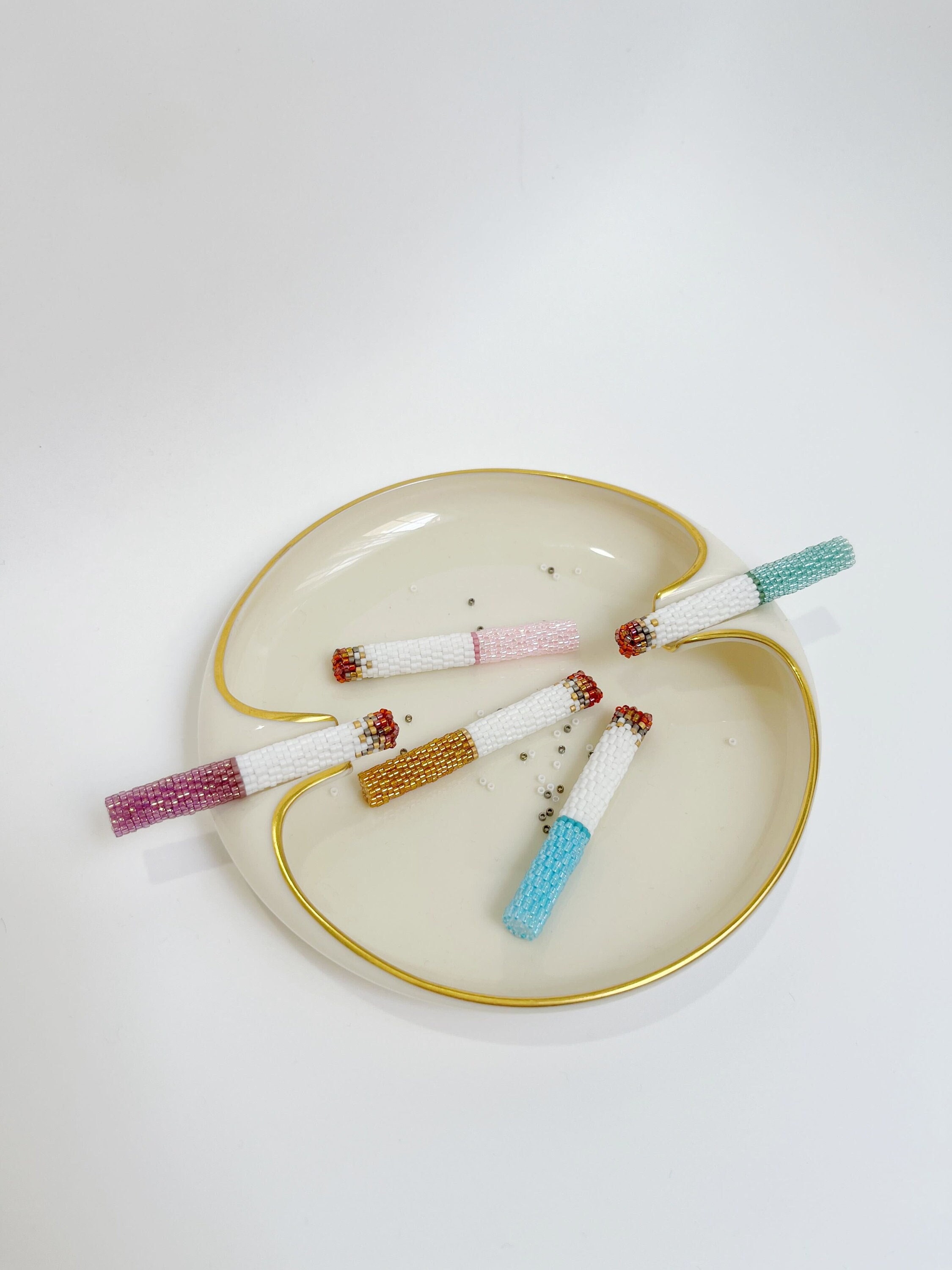 Colorful Beaded Cigarettes | Butt, Lit, Unlit, Artwork, Charm, Unique,  Quirky, Sculpture, Beadwork