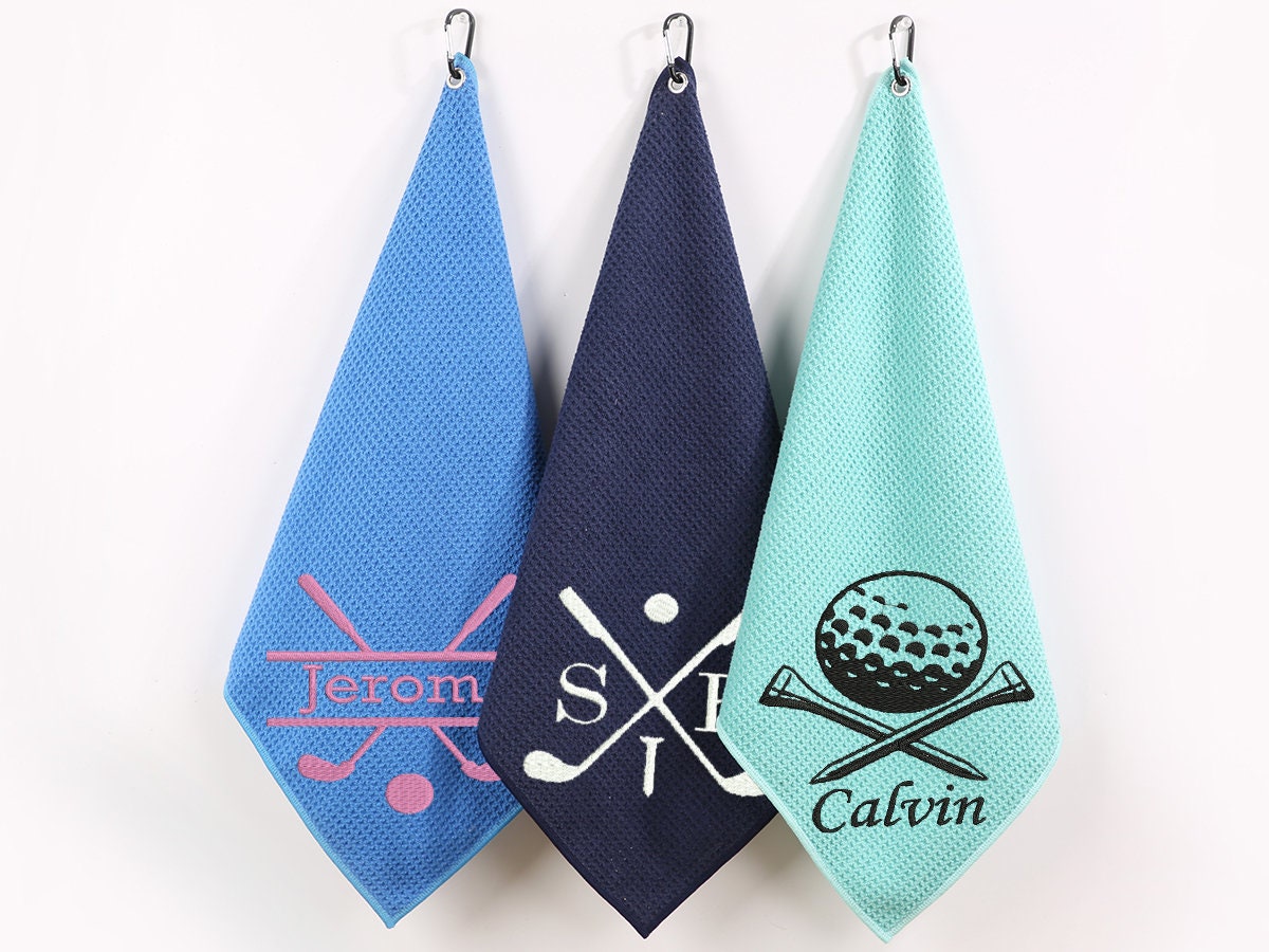 Personalized Golf Towel With Name Custom Golf Towel Monogram Etsy