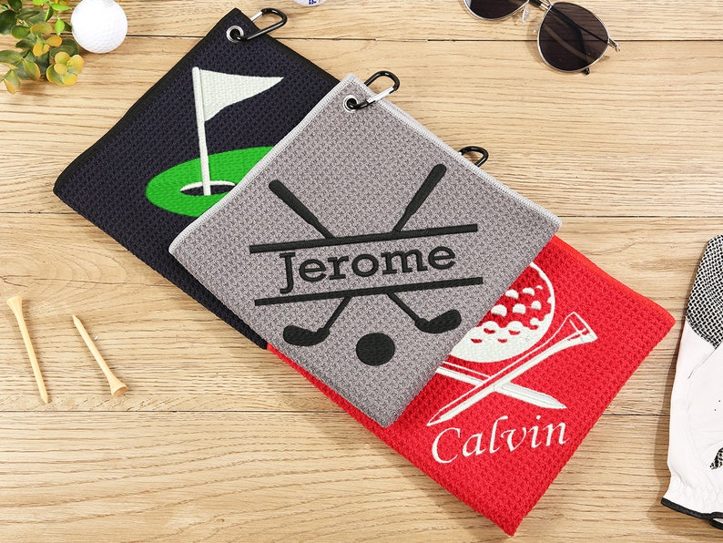 Personalized Golf Towel With Name Custom Golf Towel Monogram Etsy