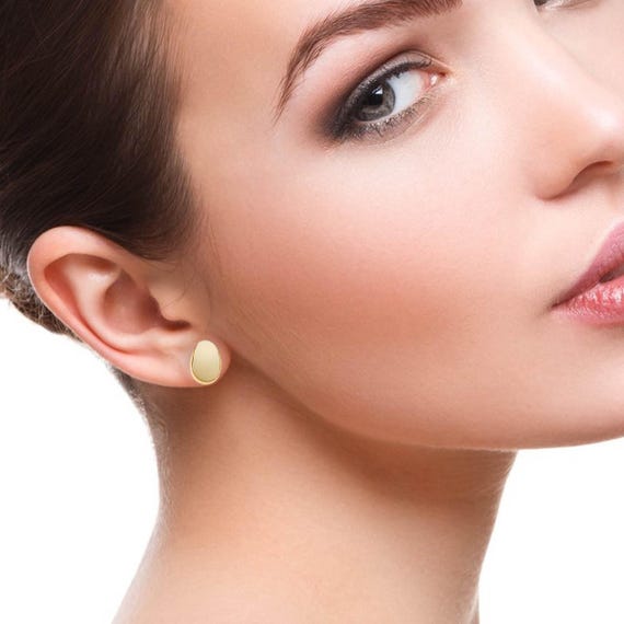 Boucles d'oreilles plaqué-or 750/000 3 microns nacre
