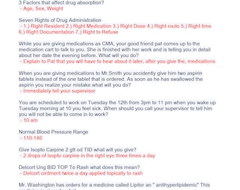 Certified Medication Aide Practice 2023 updated