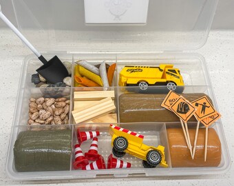 Construction Play-dough Sensory Kit