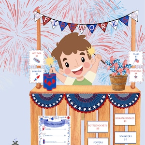 Fireworks Stand Dramatic Play Downloadable Printable PDF