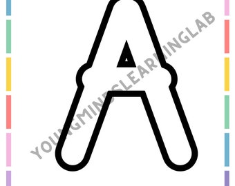 Tarjetas didácticas de plastilina del alfabeto