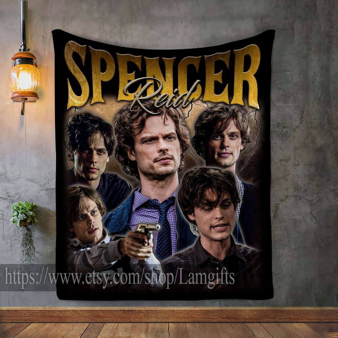 Spencer Reid Blanket Spencer Reid Photo Blanket Matthew Gray Etsy