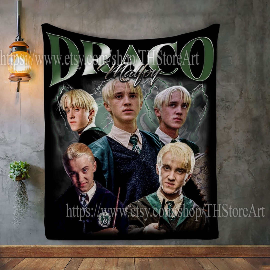 Draco Malfoy Blanket Draco Malfoy Photo Blanket Draco Malfoy Etsy