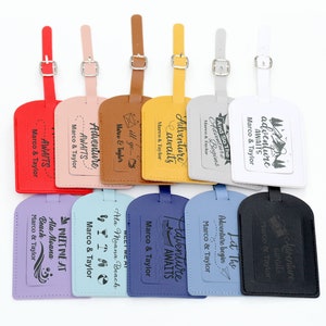 Custom Destination Wedding Gift, Personalized Luggage Tags,Travel Gifts, Best Friend Gifts, Business Promotional Items, Address Luggage tags
