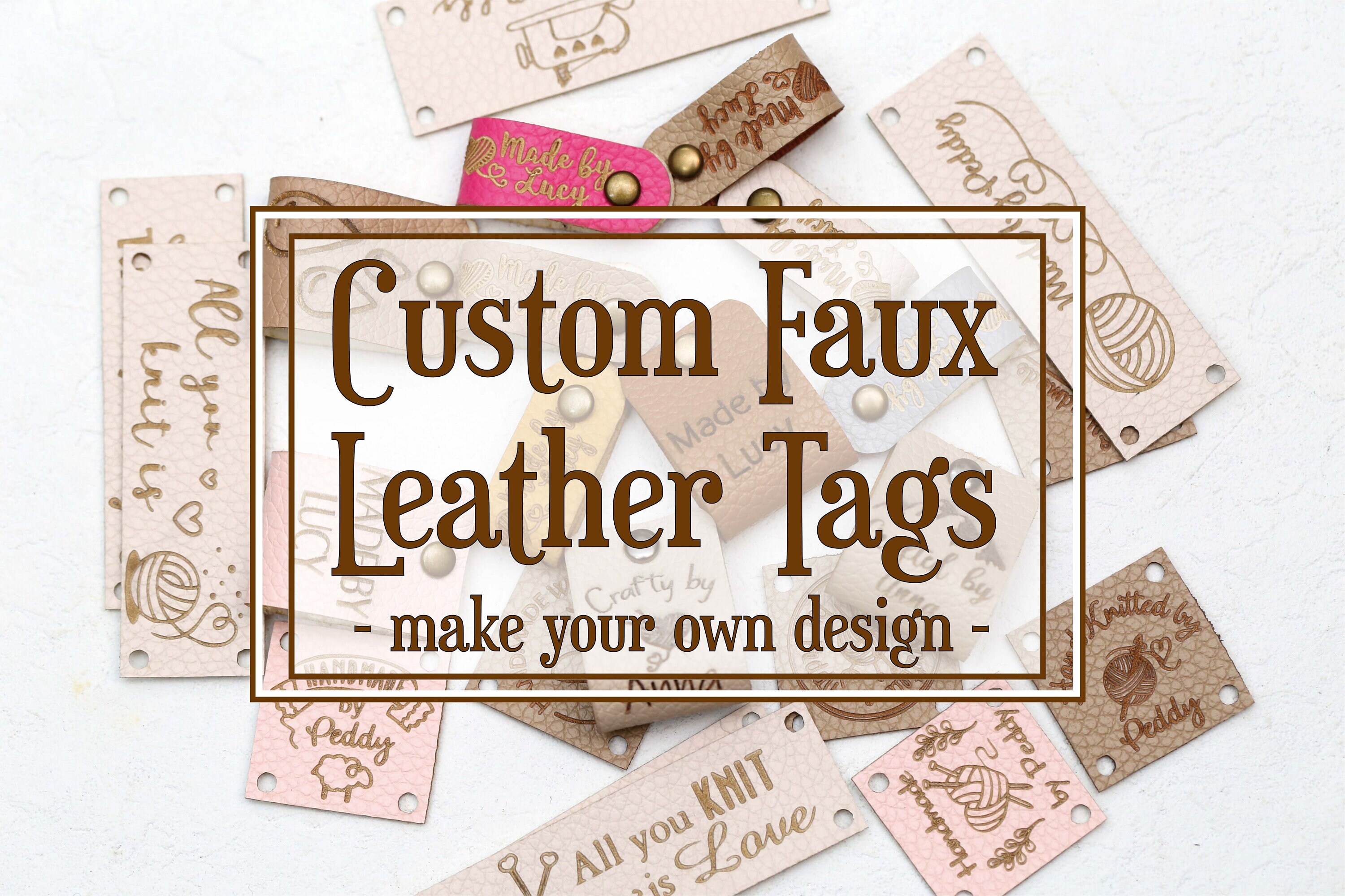Set of 10pcs Custom Leather Tagspersonalzied Leather Labels Etsy