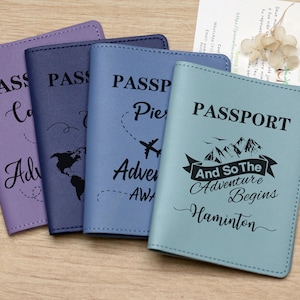 Passport Holder Personalized,Personalized Leather Passport Cover,Passport Wallet, Travel Gift, Travel Gift, Wanderer Gift