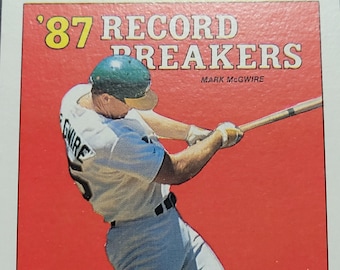 rare mark mcgwire cards Rare Mark McGwire error baseball card