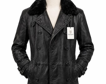 Resident Evil 9 Requiem Leon S Kennedy RE9 Coat Style Black Real Leather Jacket