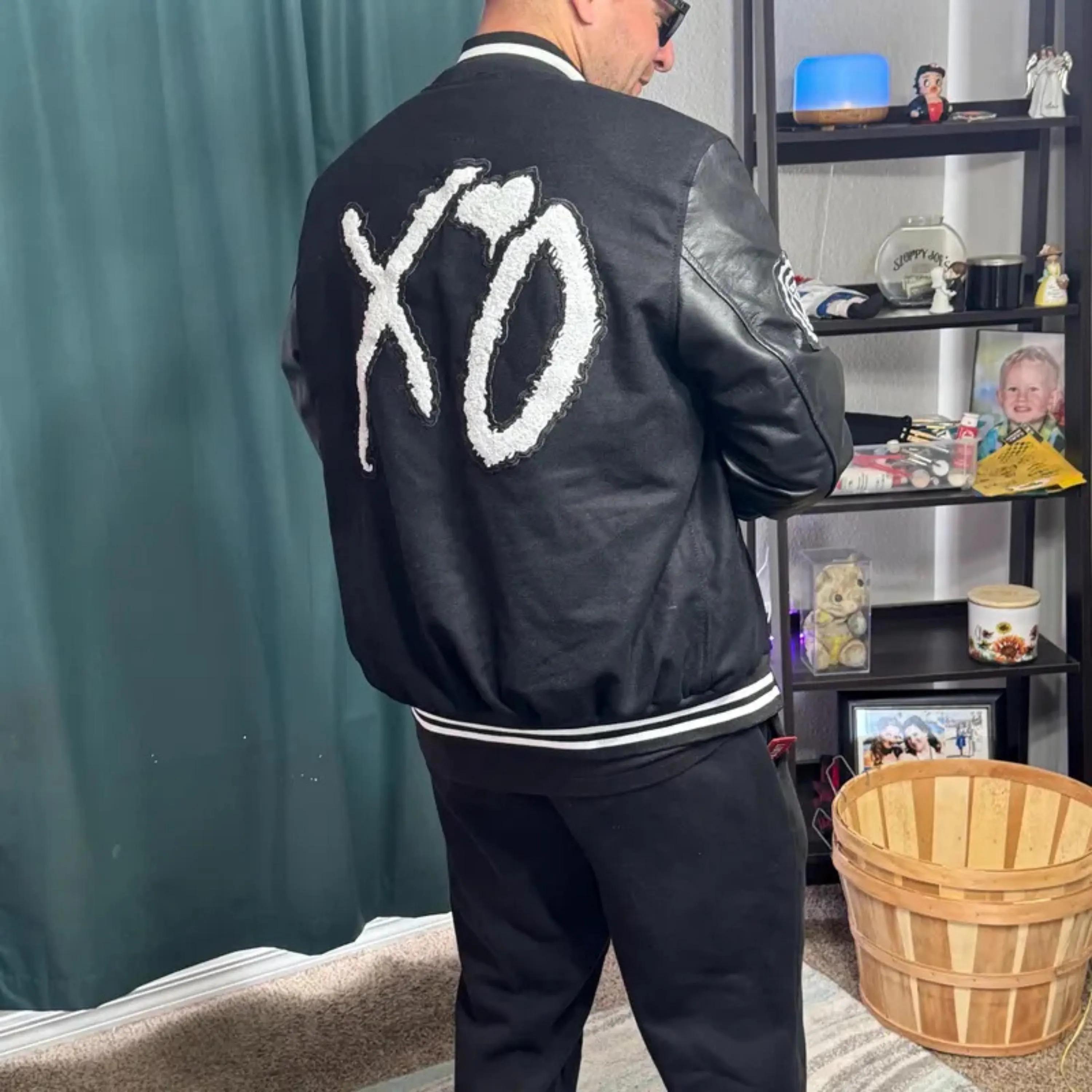 The Weeknd Xo Varsity Jacket Xo Leather Jacket Xo Weeknd Jacket White